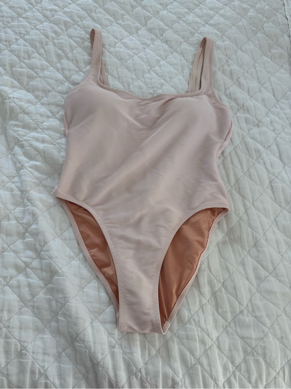 Womens Pink One-Piece Swimsuit - Soft Blush